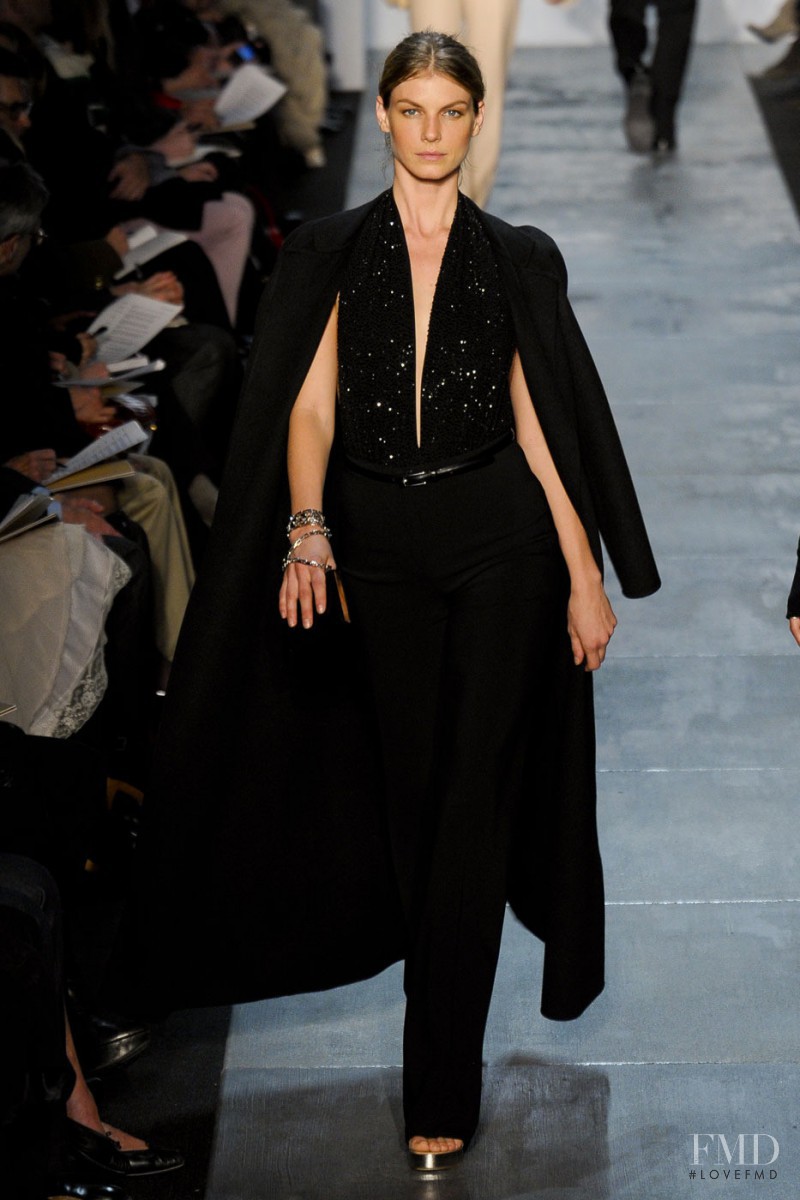 Angela Lindvall featured in  the Michael Kors Collection fashion show for Autumn/Winter 2011