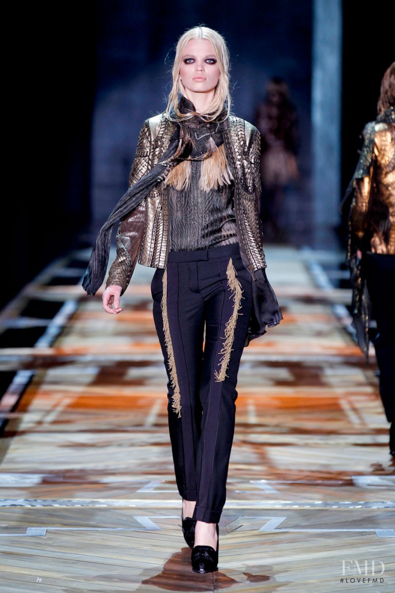 Daphne Groeneveld featured in  the Roberto Cavalli fashion show for Autumn/Winter 2011