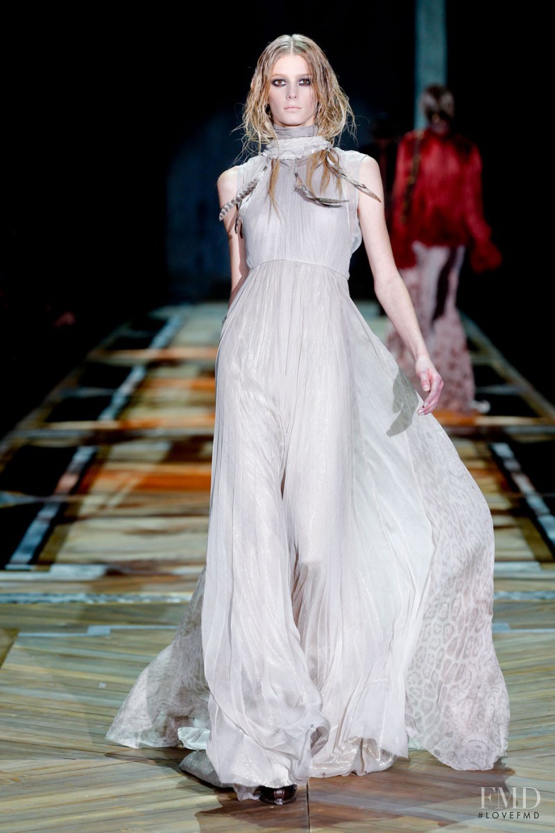 Sigrid Agren featured in  the Roberto Cavalli fashion show for Autumn/Winter 2011