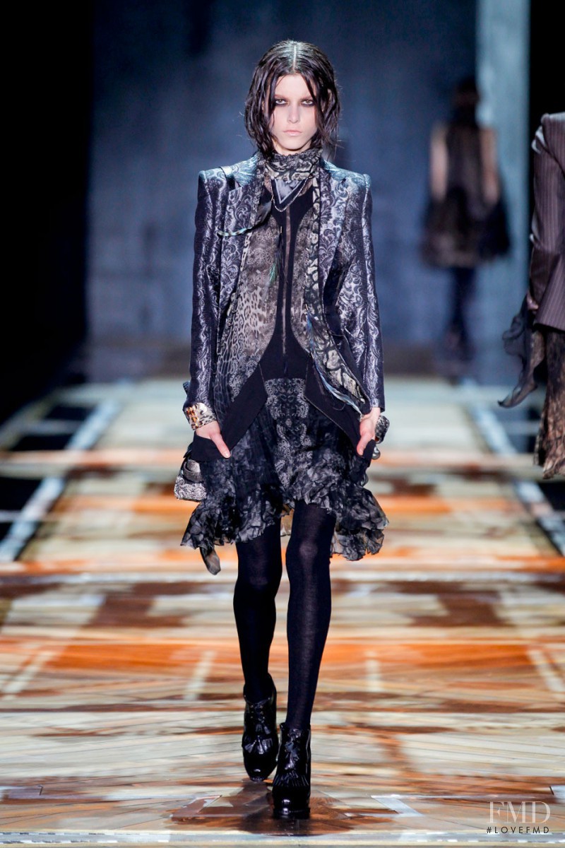 Tatiana Cotliar featured in  the Roberto Cavalli fashion show for Autumn/Winter 2011