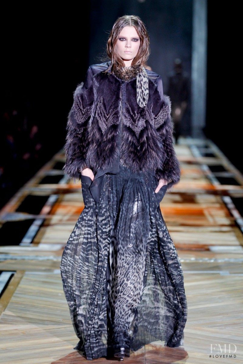 Caroline Brasch Nielsen featured in  the Roberto Cavalli fashion show for Autumn/Winter 2011