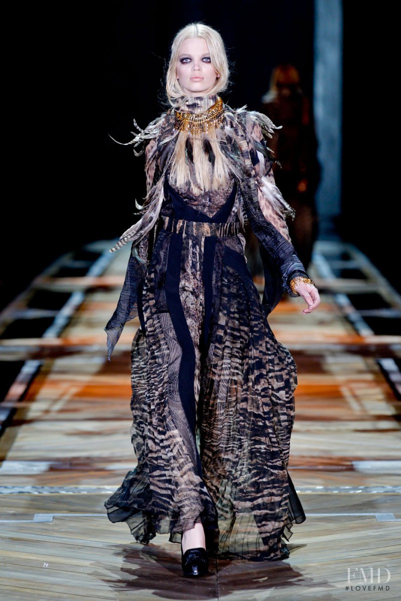 Daphne Groeneveld featured in  the Roberto Cavalli fashion show for Autumn/Winter 2011