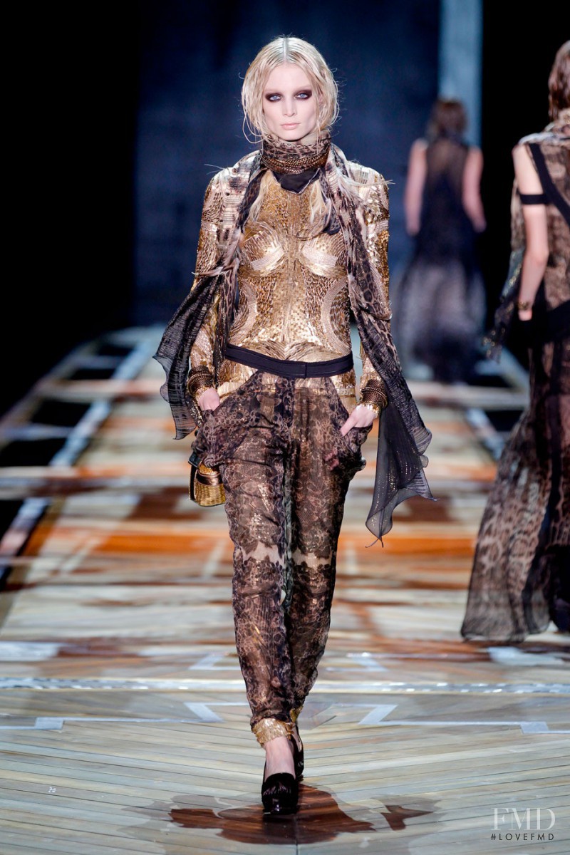 Melissa Tammerijn featured in  the Roberto Cavalli fashion show for Autumn/Winter 2011