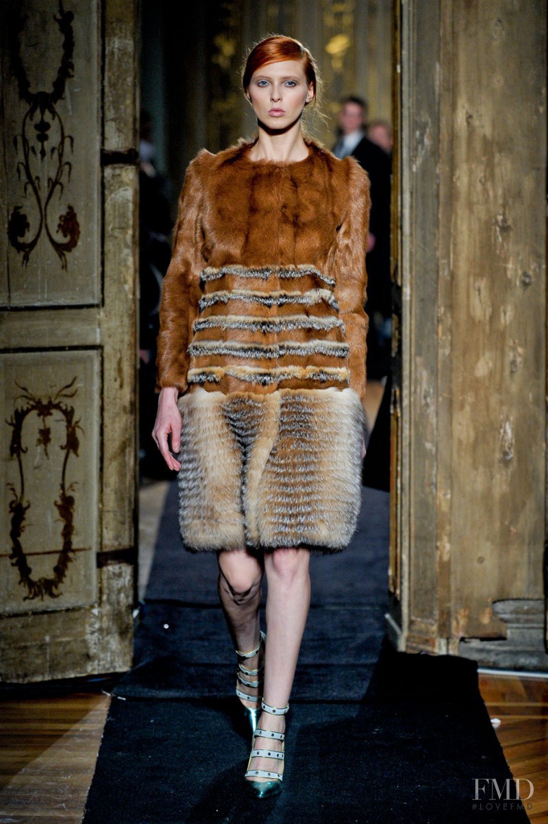 Alina Zaharia featured in  the Aquilano.Rimondi fashion show for Autumn/Winter 2011