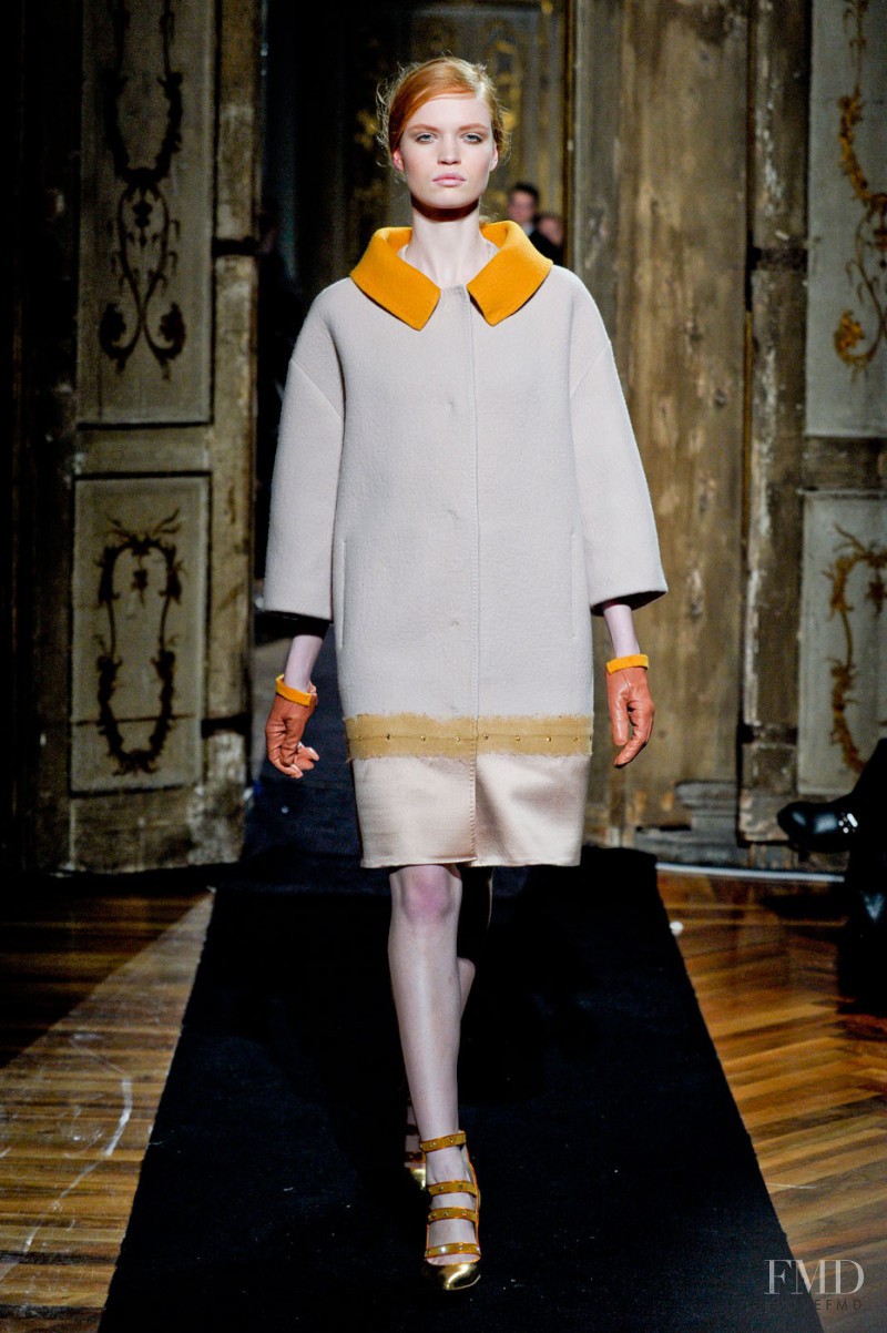 Luisa Bianchin featured in  the Aquilano.Rimondi fashion show for Autumn/Winter 2011