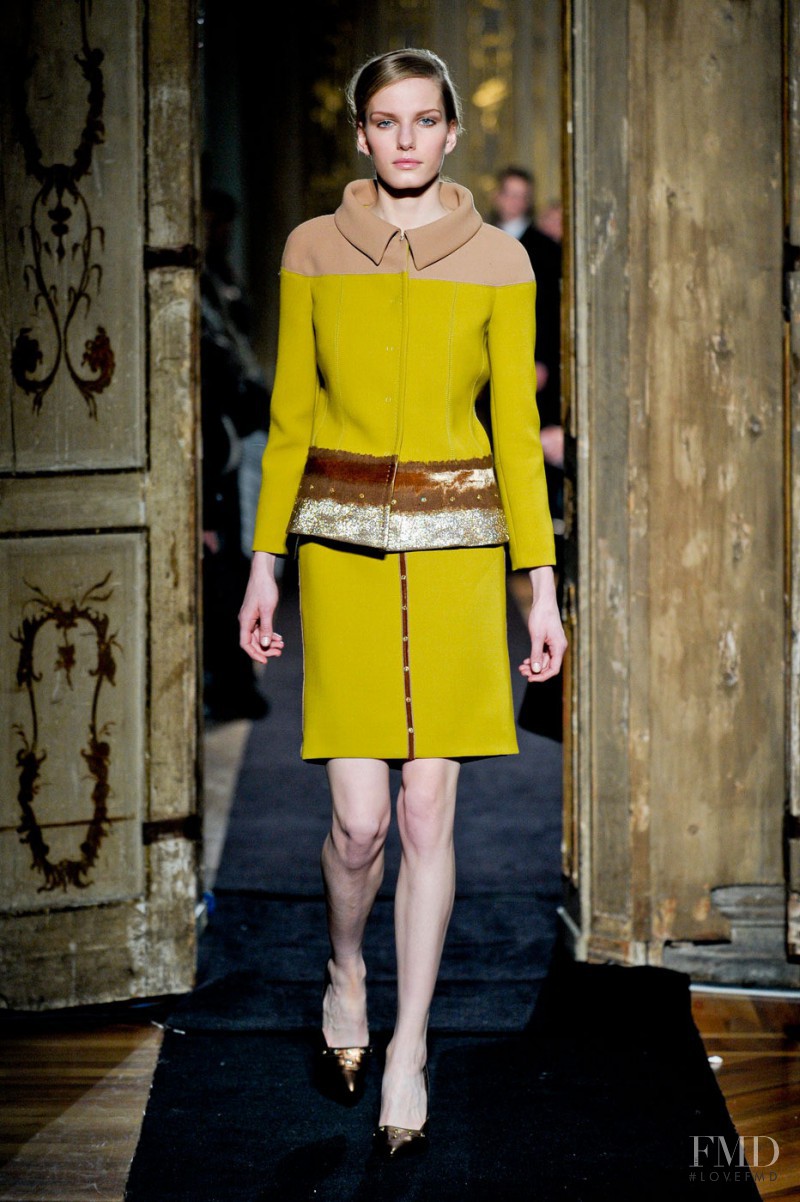 Marique Schimmel featured in  the Aquilano.Rimondi fashion show for Autumn/Winter 2011