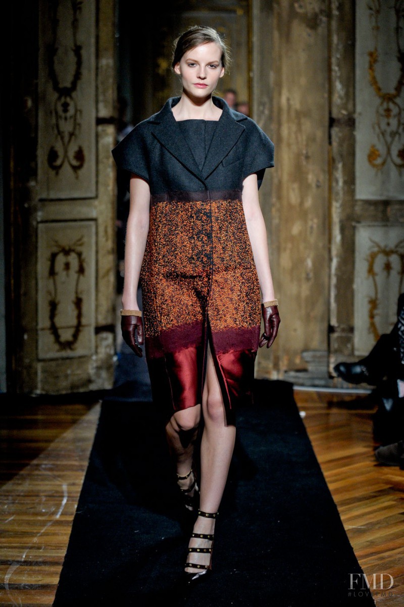 Sara Blomqvist featured in  the Aquilano.Rimondi fashion show for Autumn/Winter 2011