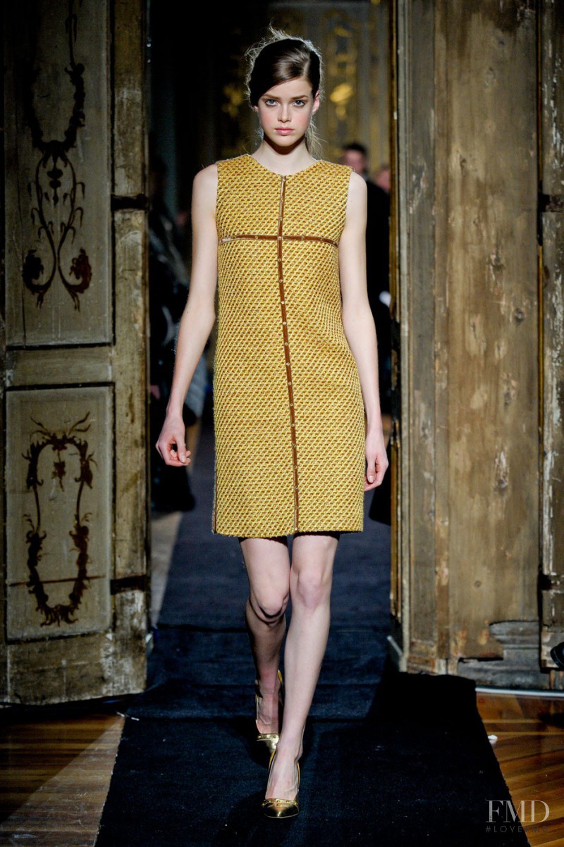 Julia Saner featured in  the Aquilano.Rimondi fashion show for Autumn/Winter 2011