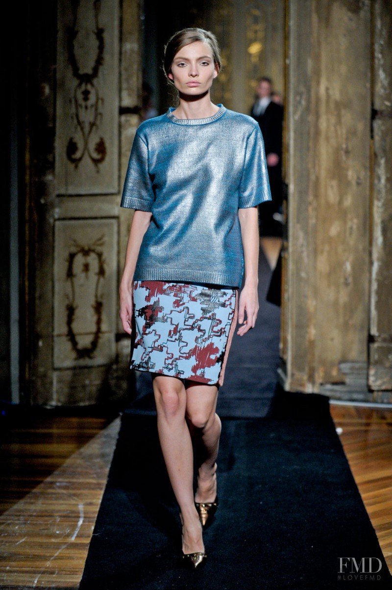 Carola Remer featured in  the Aquilano.Rimondi fashion show for Autumn/Winter 2011