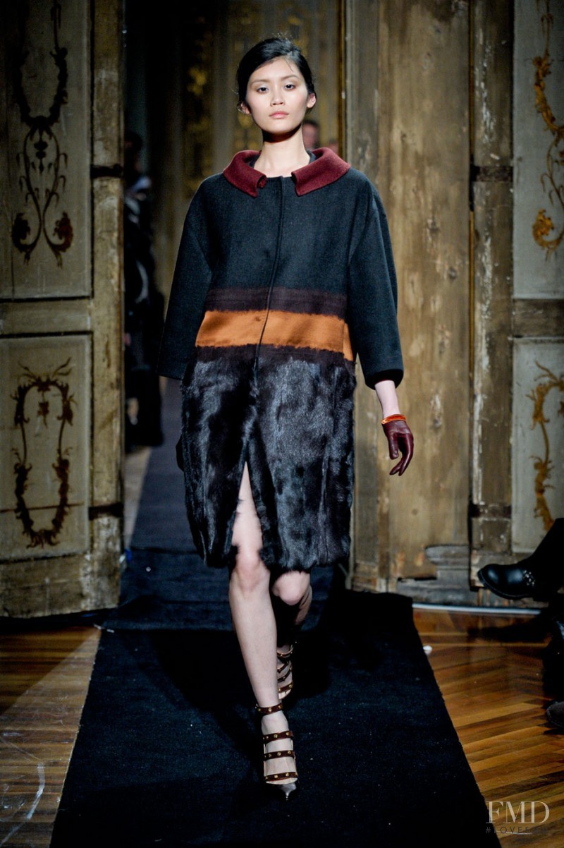 Ming Xi featured in  the Aquilano.Rimondi fashion show for Autumn/Winter 2011