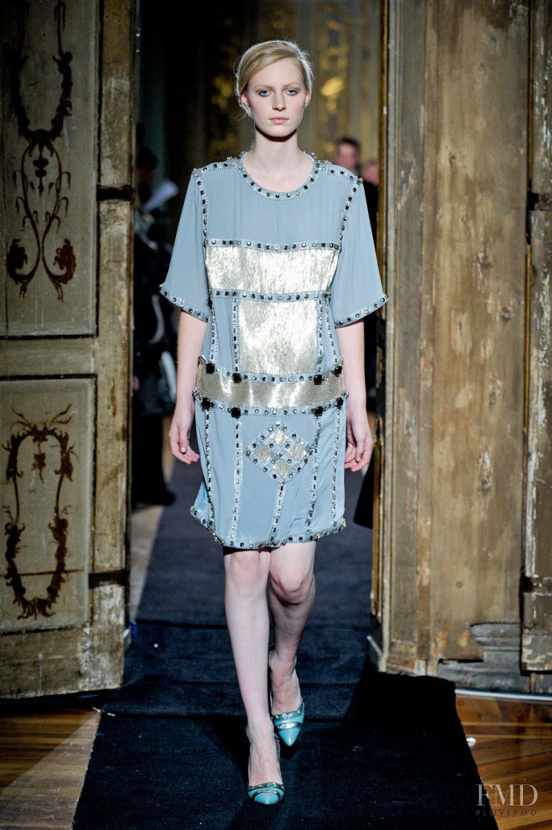 Julia Nobis featured in  the Aquilano.Rimondi fashion show for Autumn/Winter 2011