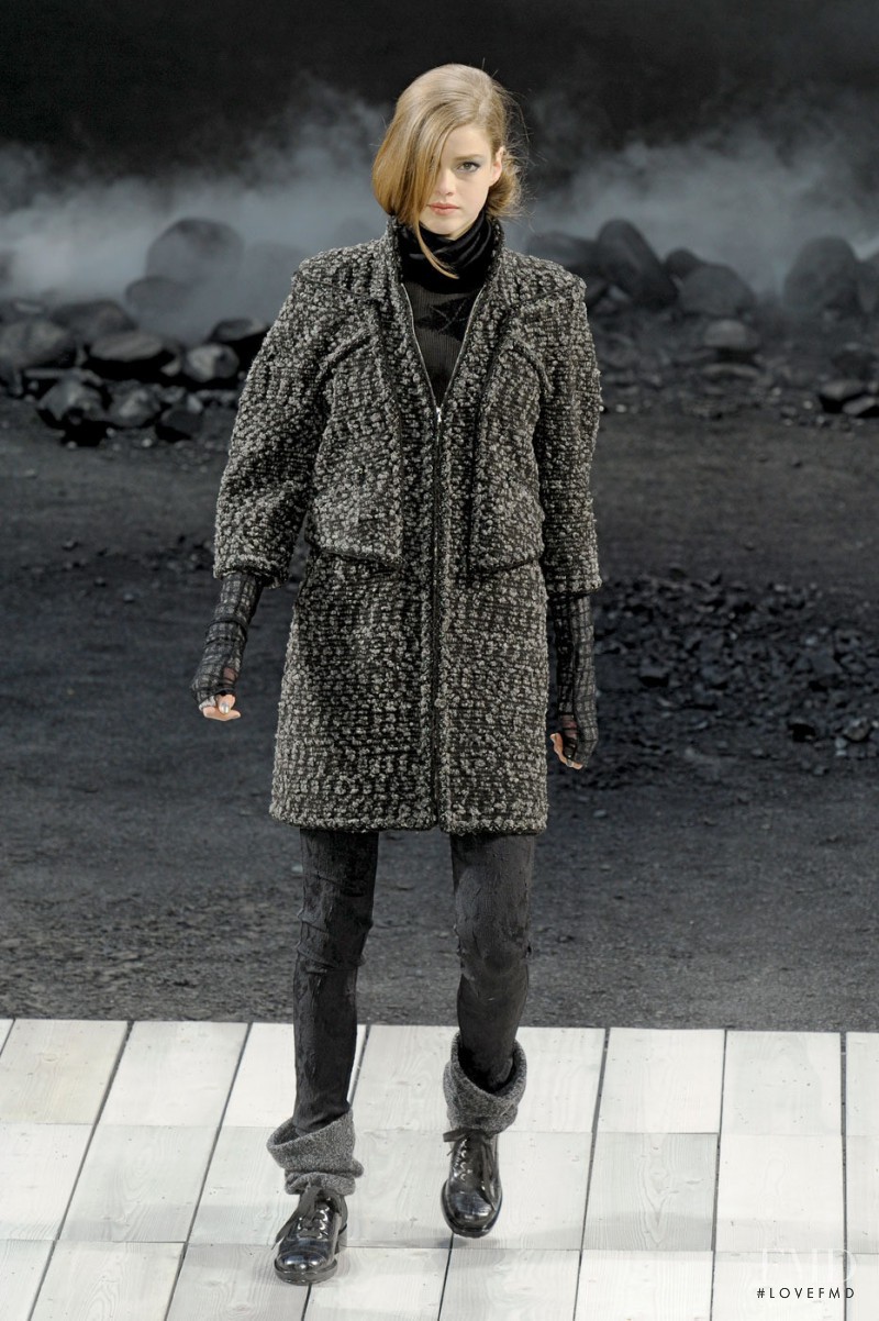 Julia Saner featured in  the Chanel fashion show for Autumn/Winter 2011