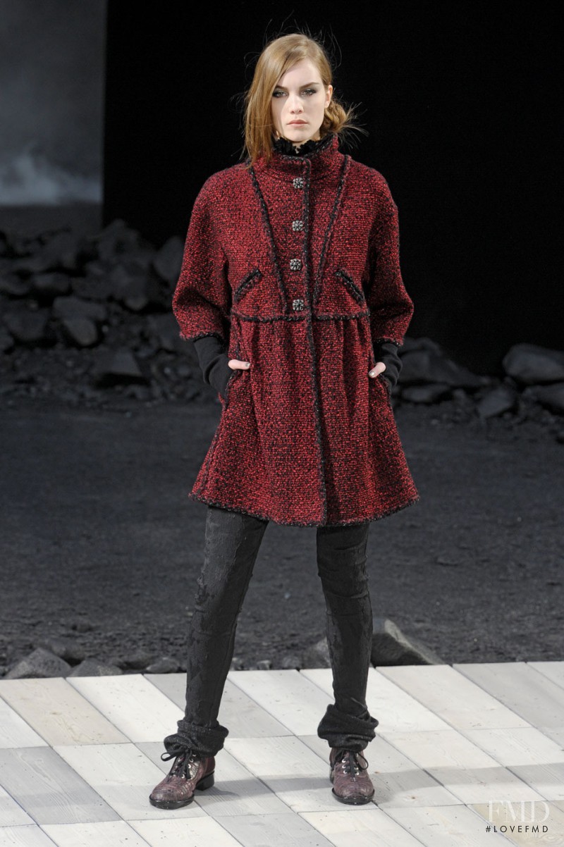 Julija Steponaviciute featured in  the Chanel fashion show for Autumn/Winter 2011