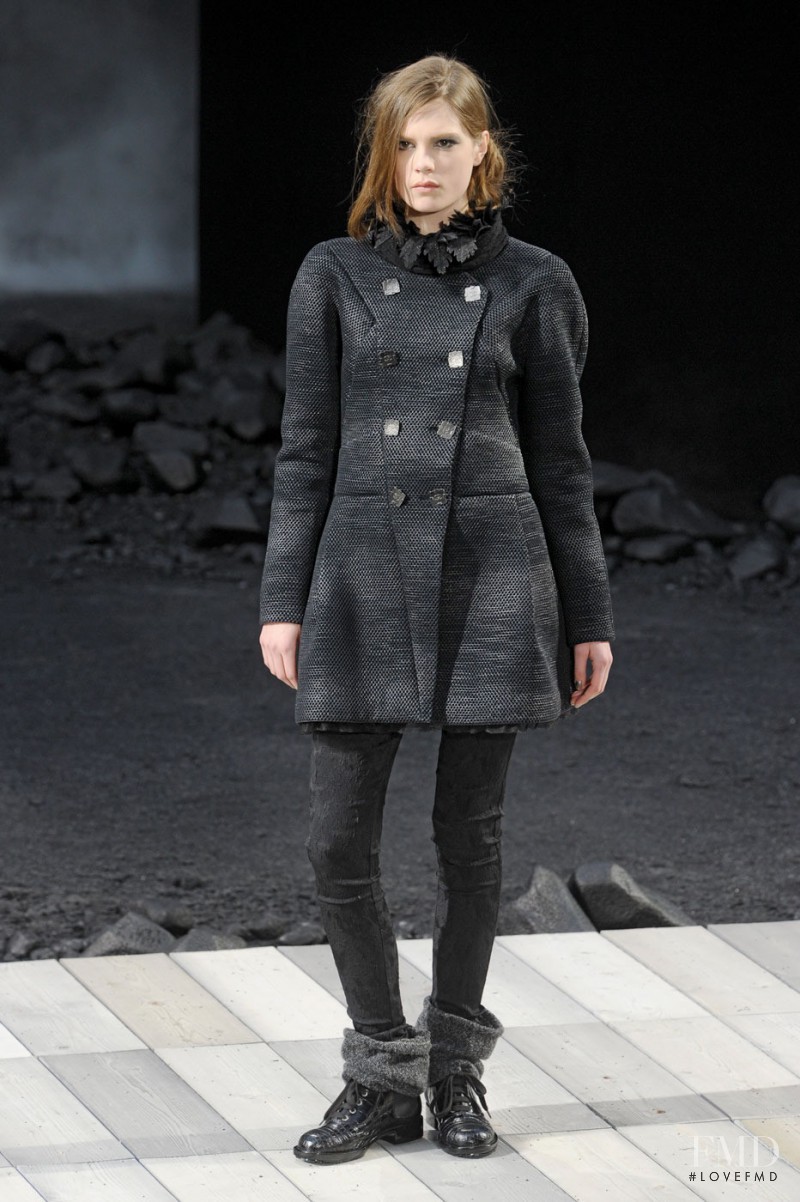 Caroline Brasch Nielsen featured in  the Chanel fashion show for Autumn/Winter 2011