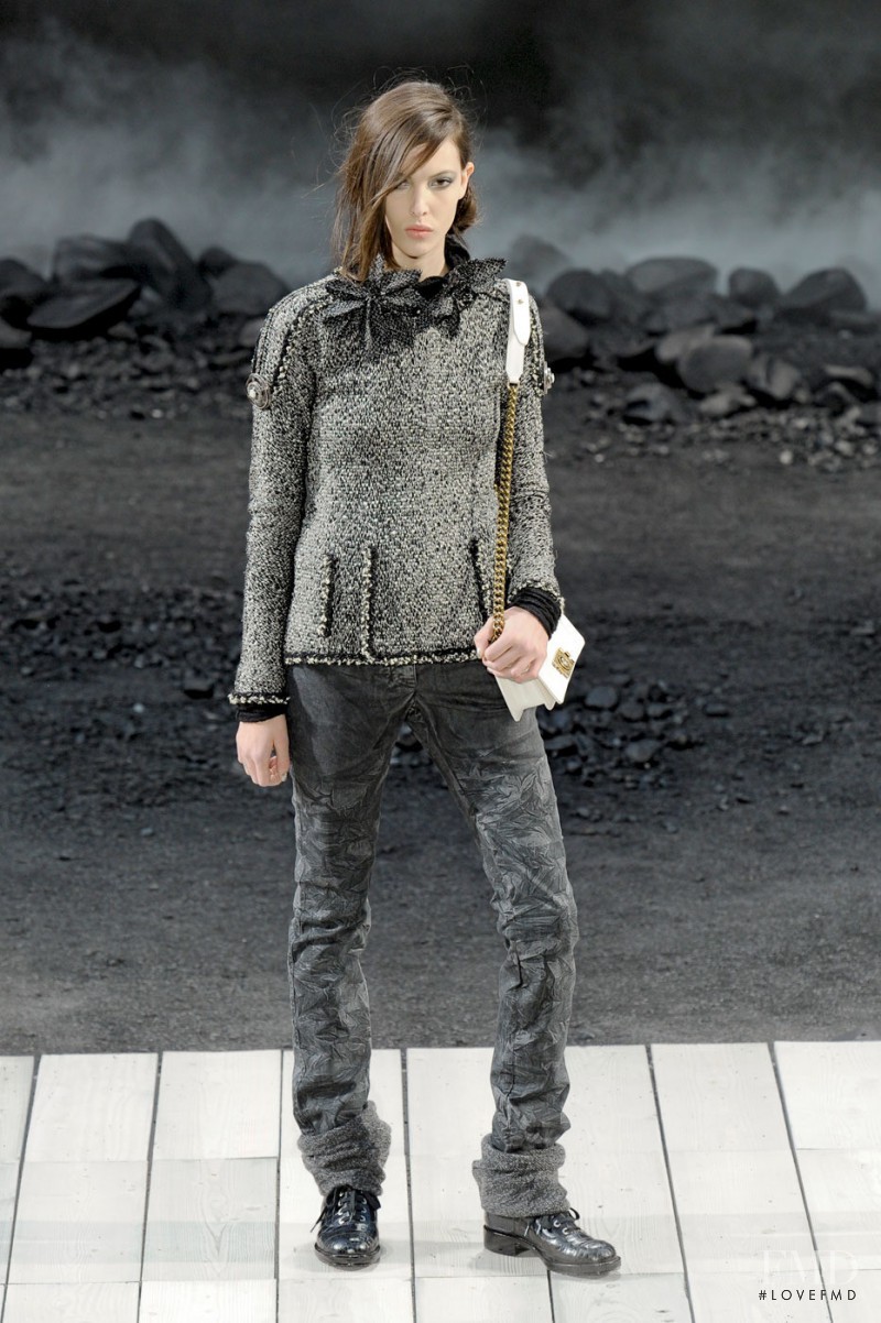 Ruby Aldridge featured in  the Chanel fashion show for Autumn/Winter 2011