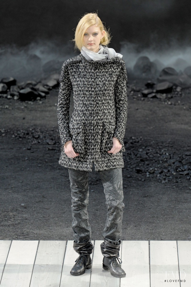 Patricia van der Vliet featured in  the Chanel fashion show for Autumn/Winter 2011