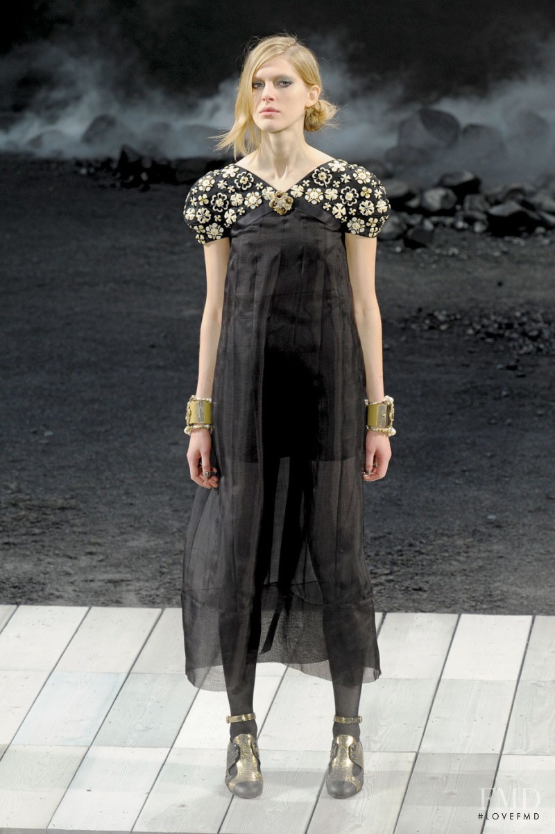 Iselin Steiro featured in  the Chanel fashion show for Autumn/Winter 2011