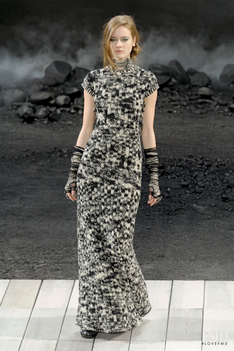 Monika Jagaciak featured in  the Chanel fashion show for Autumn/Winter 2011