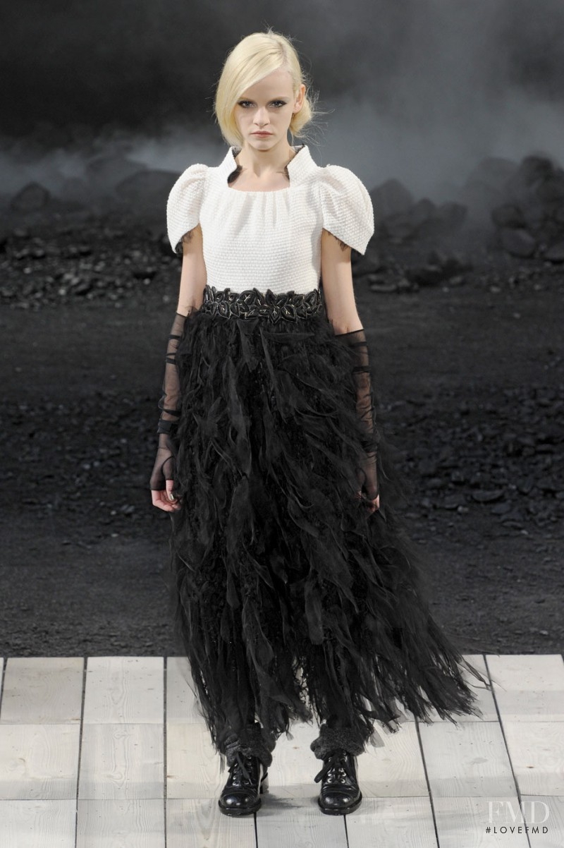 Ginta Lapina featured in  the Chanel fashion show for Autumn/Winter 2011