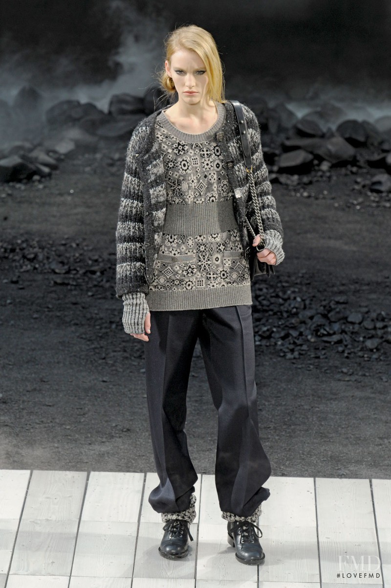 Emily Baker featured in  the Chanel fashion show for Autumn/Winter 2011