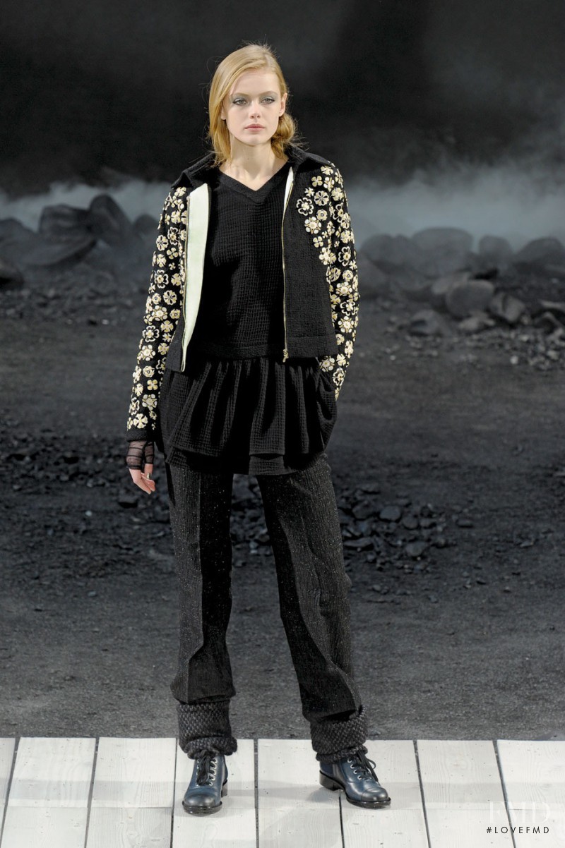 Frida Gustavsson featured in  the Chanel fashion show for Autumn/Winter 2011