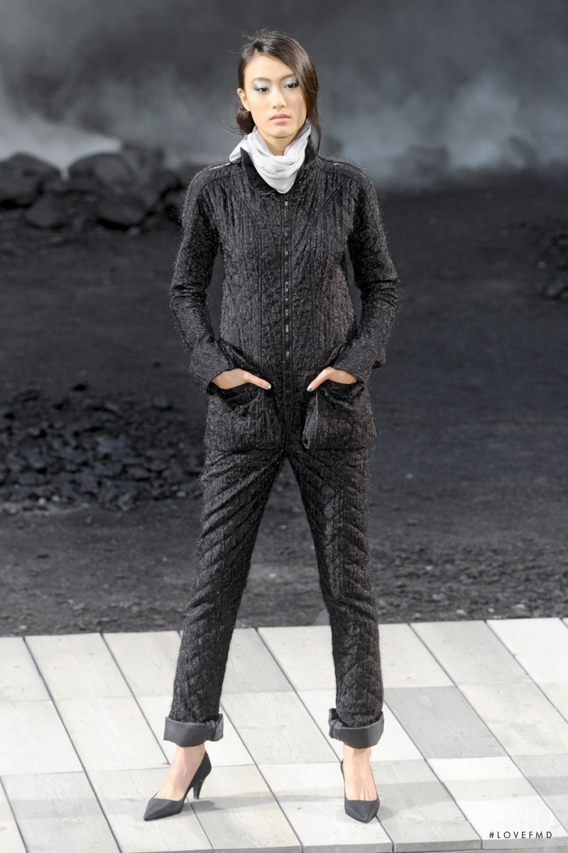 Shu Pei featured in  the Chanel fashion show for Autumn/Winter 2011