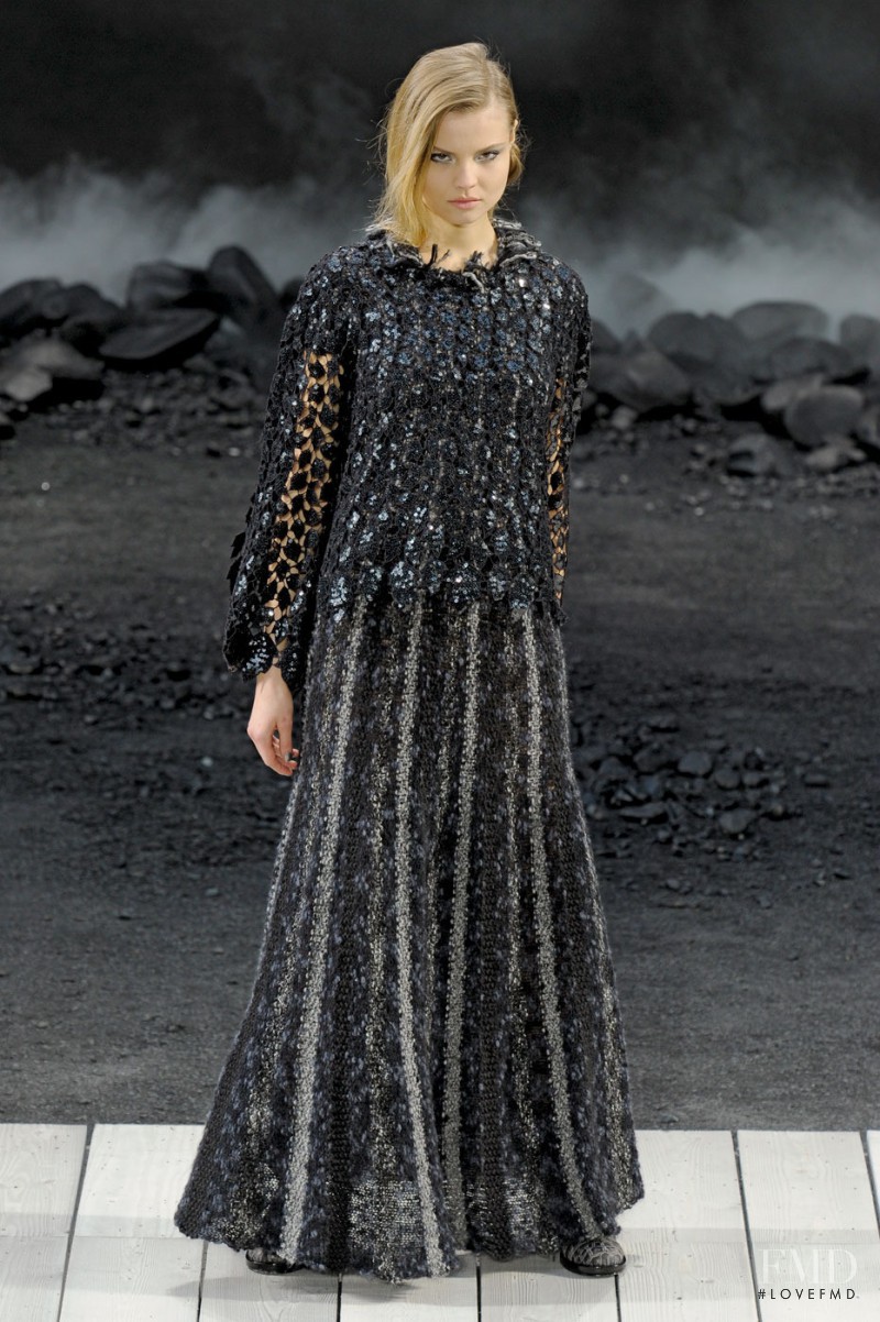 Magdalena Frackowiak featured in  the Chanel fashion show for Autumn/Winter 2011