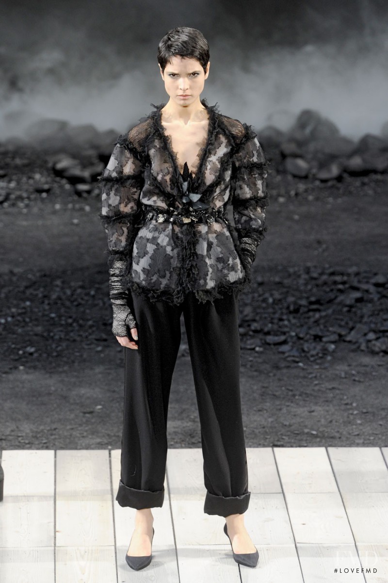 Hanaa Ben Abdesslem featured in  the Chanel fashion show for Autumn/Winter 2011