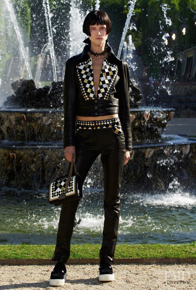 Kasia Struss featured in  the Chanel fashion show for Resort 2013