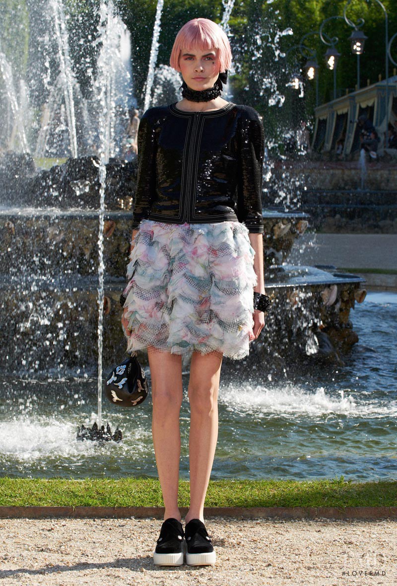 Melissa Stasiuk featured in  the Chanel fashion show for Resort 2013