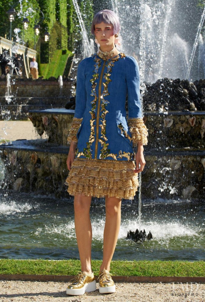 Kendra Spears featured in  the Chanel fashion show for Resort 2013