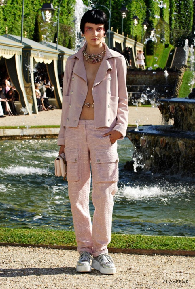 Tilda Lindstam featured in  the Chanel fashion show for Resort 2013