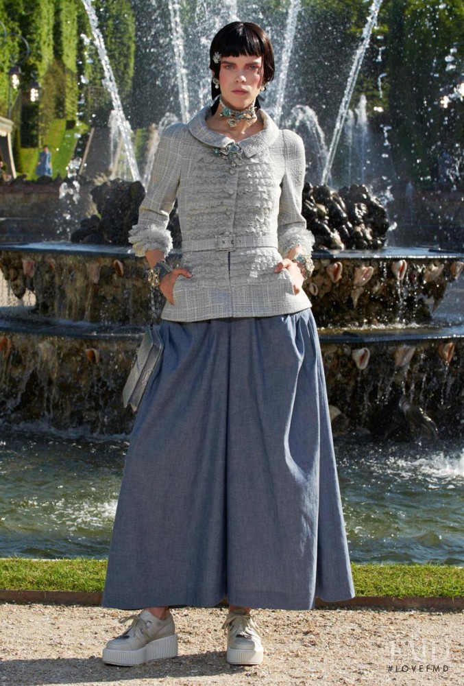 Meghan Collison featured in  the Chanel fashion show for Resort 2013