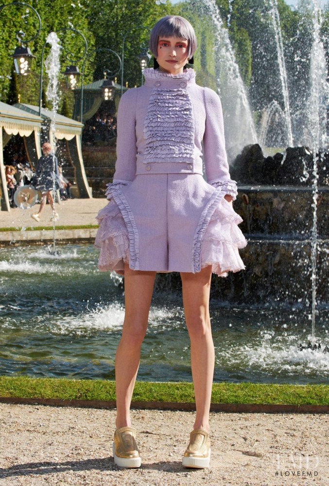 Maud Welzen featured in  the Chanel fashion show for Resort 2013