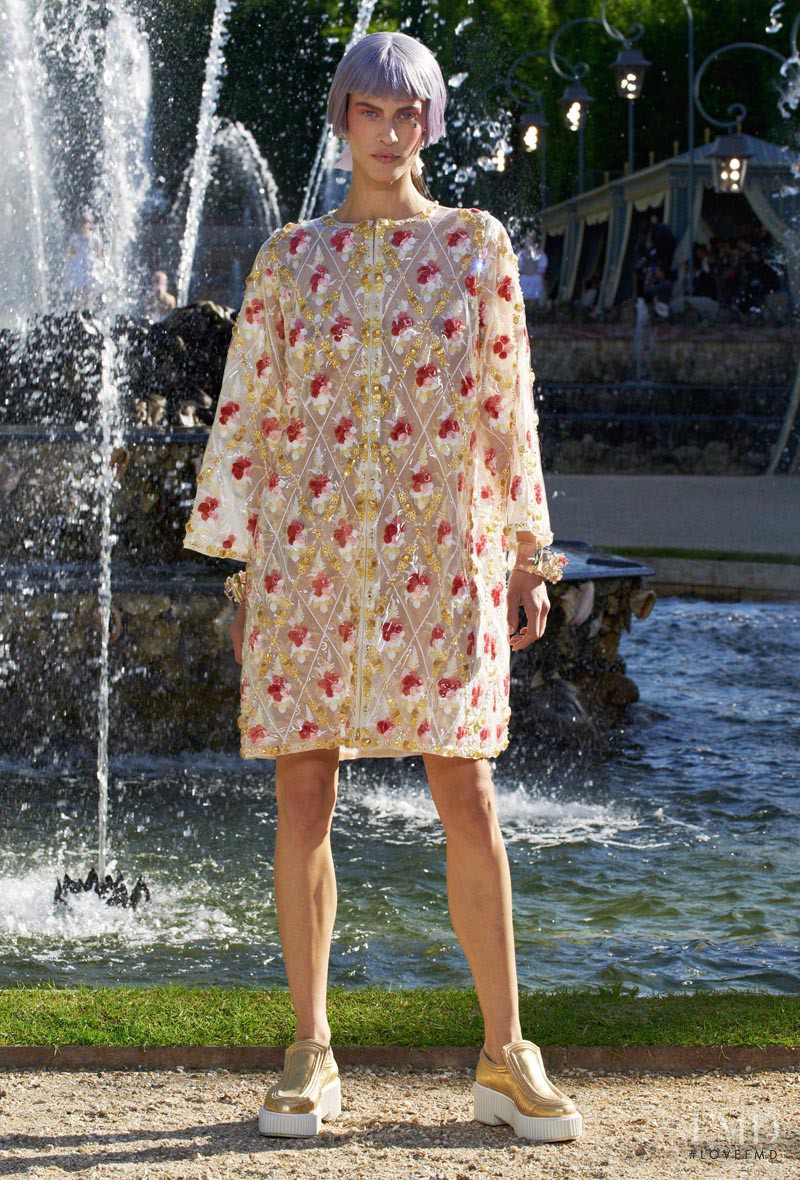 Aymeline Valade featured in  the Chanel fashion show for Resort 2013