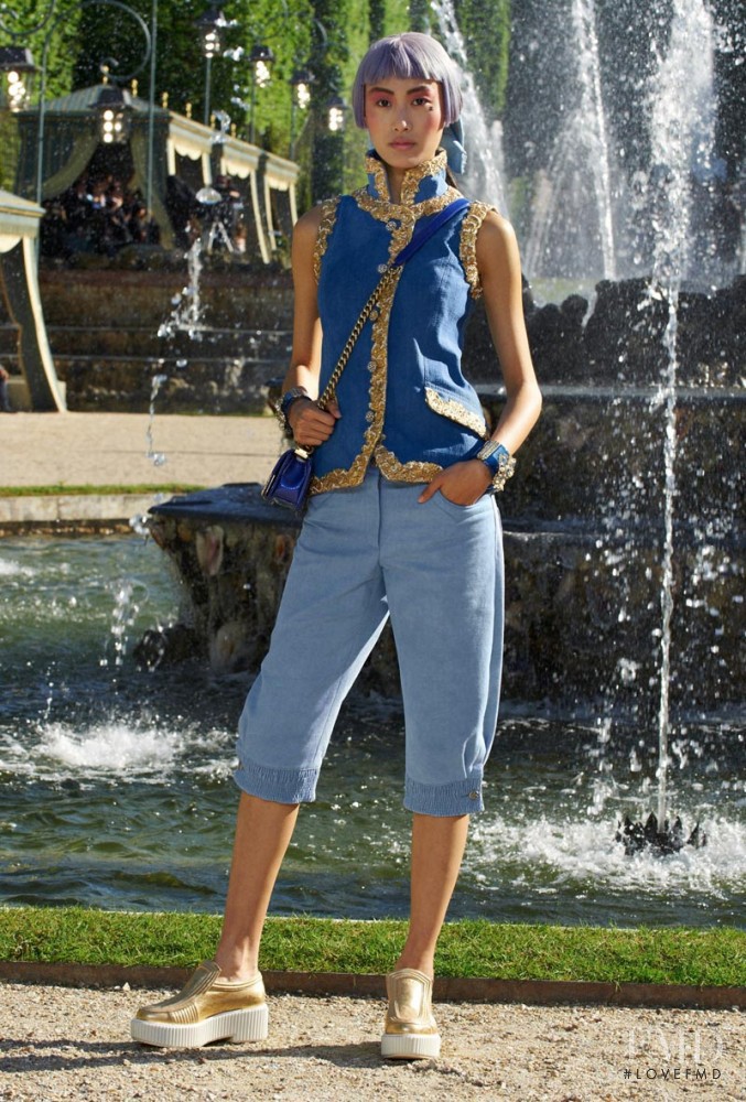 Shu Pei featured in  the Chanel fashion show for Resort 2013