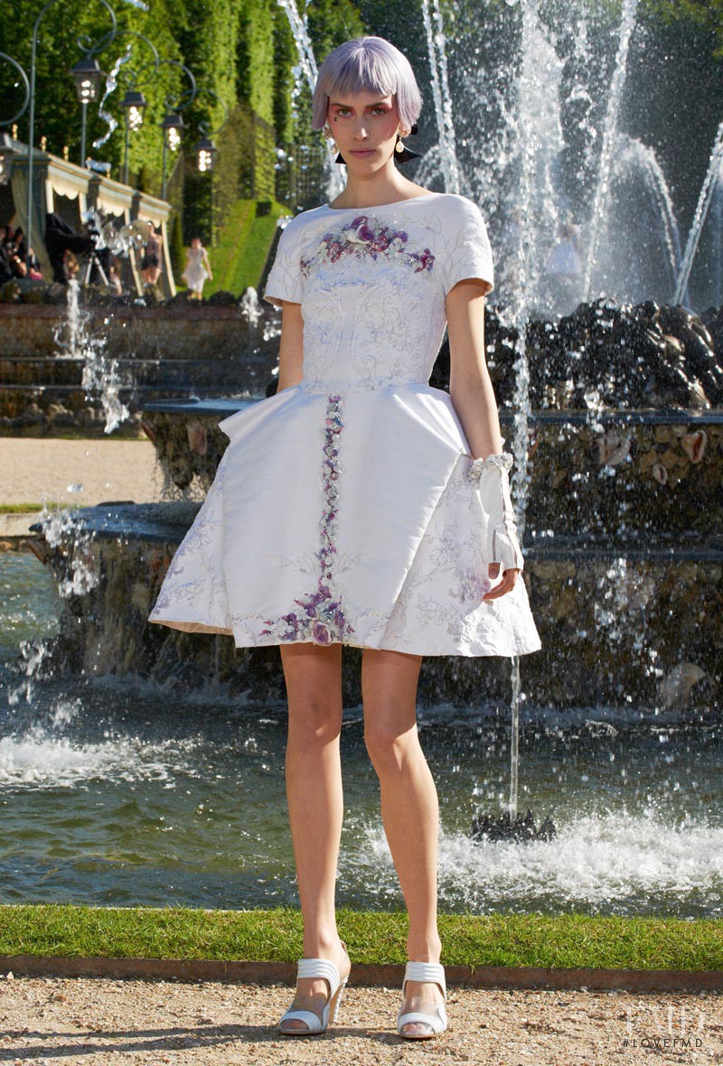 Georgia Hilmer featured in  the Chanel fashion show for Resort 2013