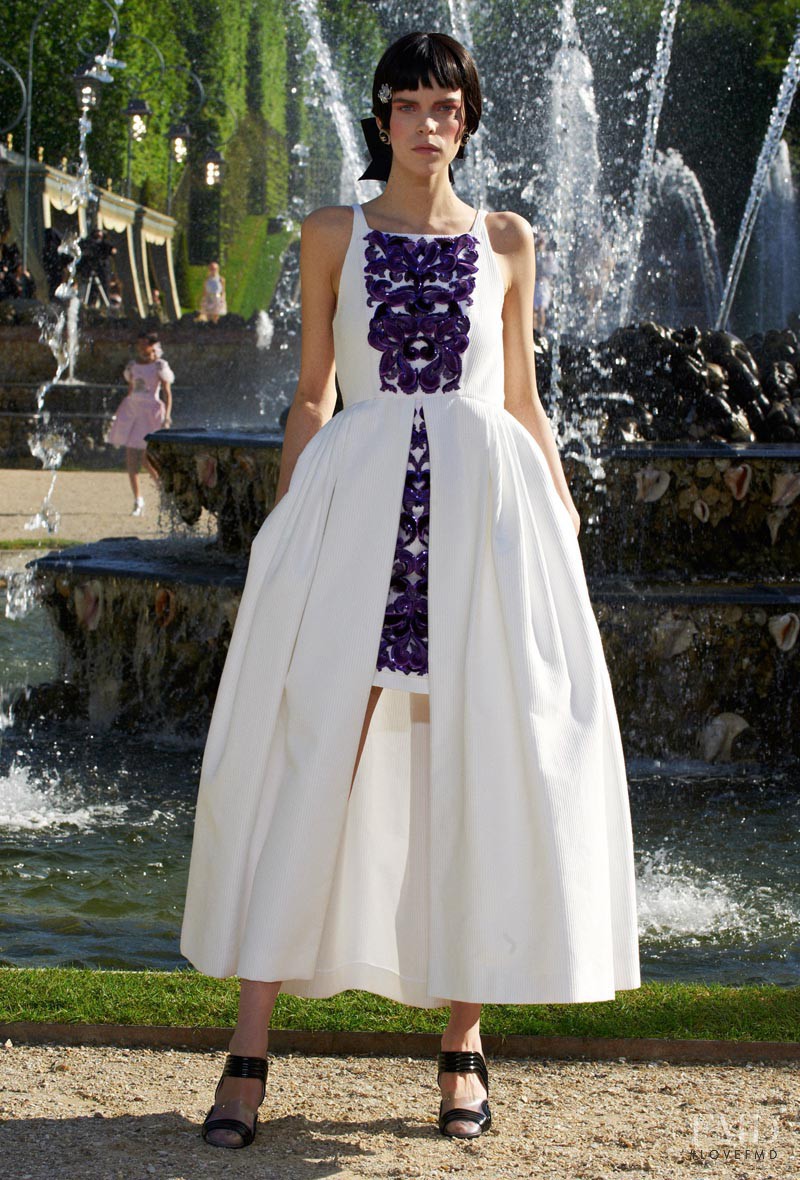 Meghan Collison featured in  the Chanel fashion show for Resort 2013