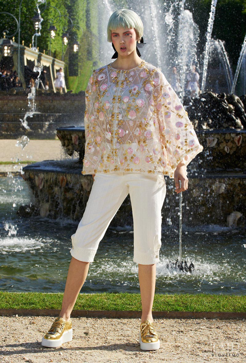 Lindsey Wixson featured in  the Chanel fashion show for Resort 2013