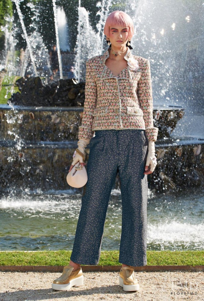 Andie Arthur featured in  the Chanel fashion show for Resort 2013