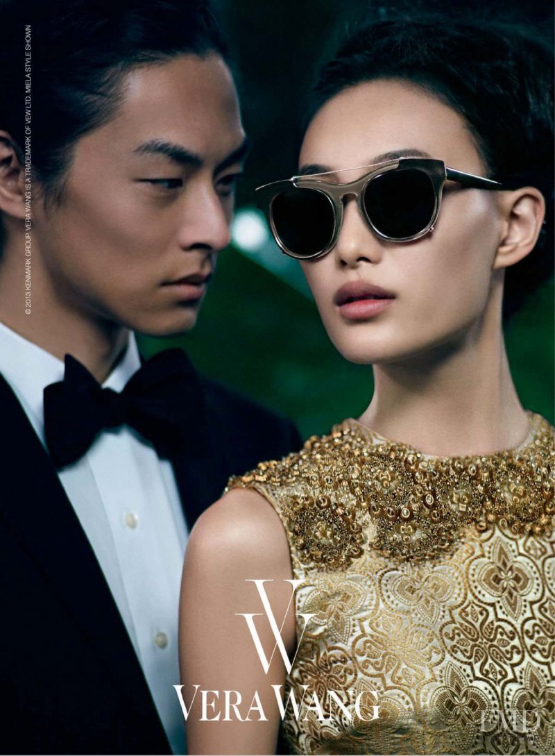 Shu Pei featured in  the Vera Wang advertisement for Spring/Summer 2013