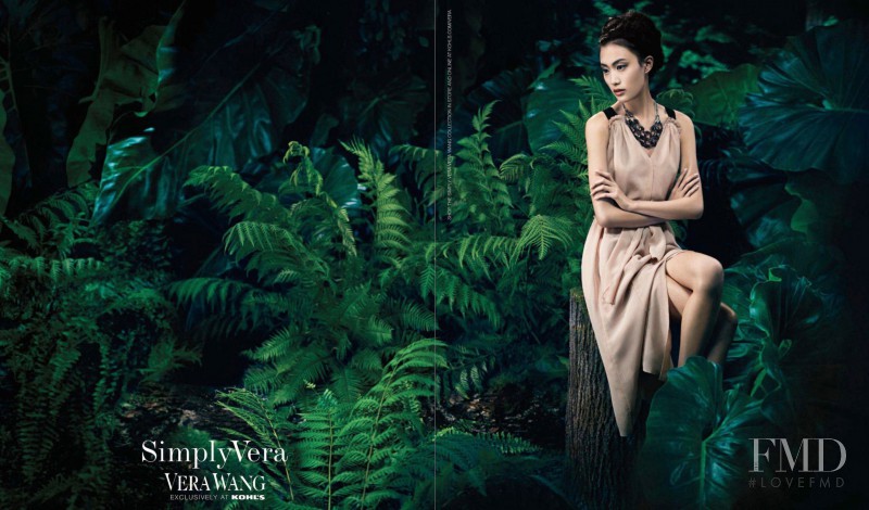 Shu Pei featured in  the Vera Wang advertisement for Spring/Summer 2013