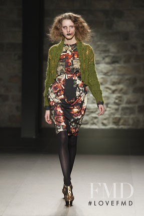 Iris Egbers featured in  the Manuel Bolano fashion show for Autumn/Winter 2012