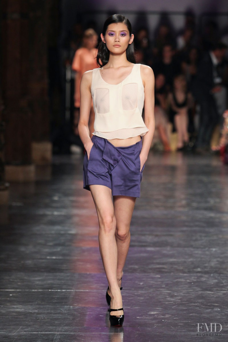 Ming Xi featured in  the Cacharel fashion show for Spring/Summer 2012