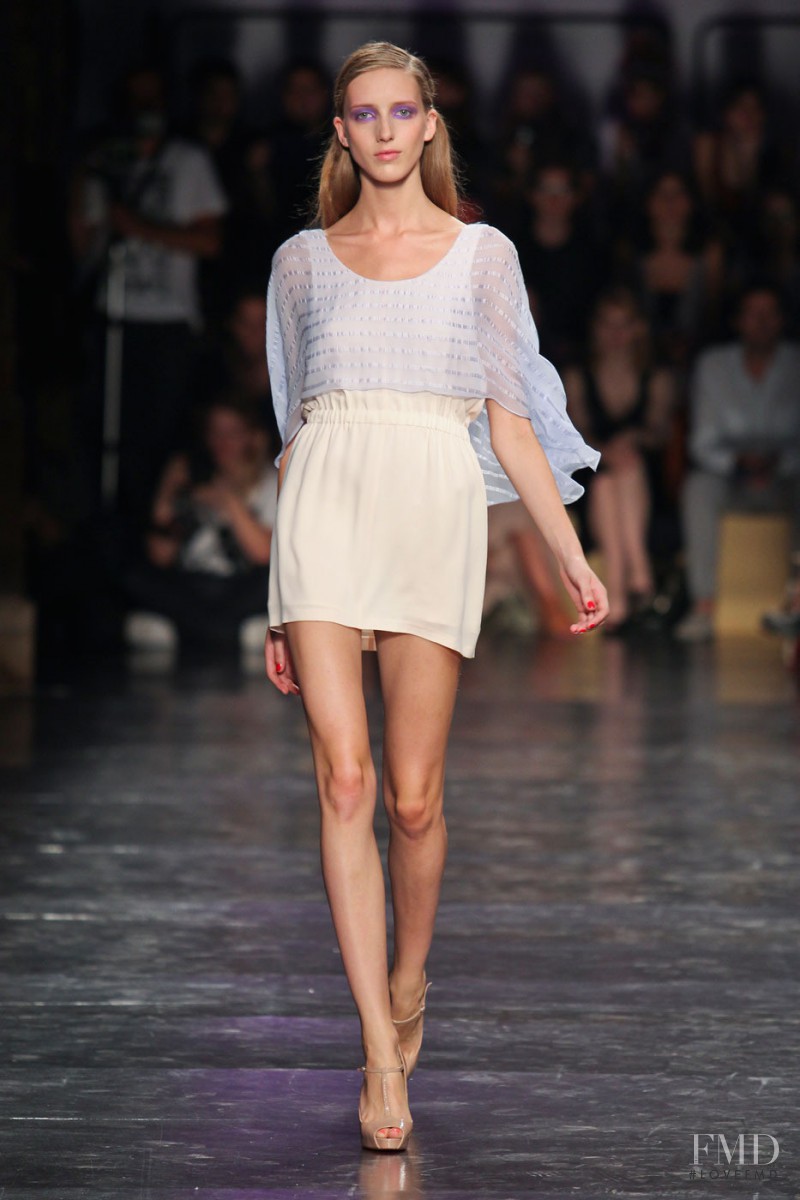 Iris Egbers featured in  the Cacharel fashion show for Spring/Summer 2012