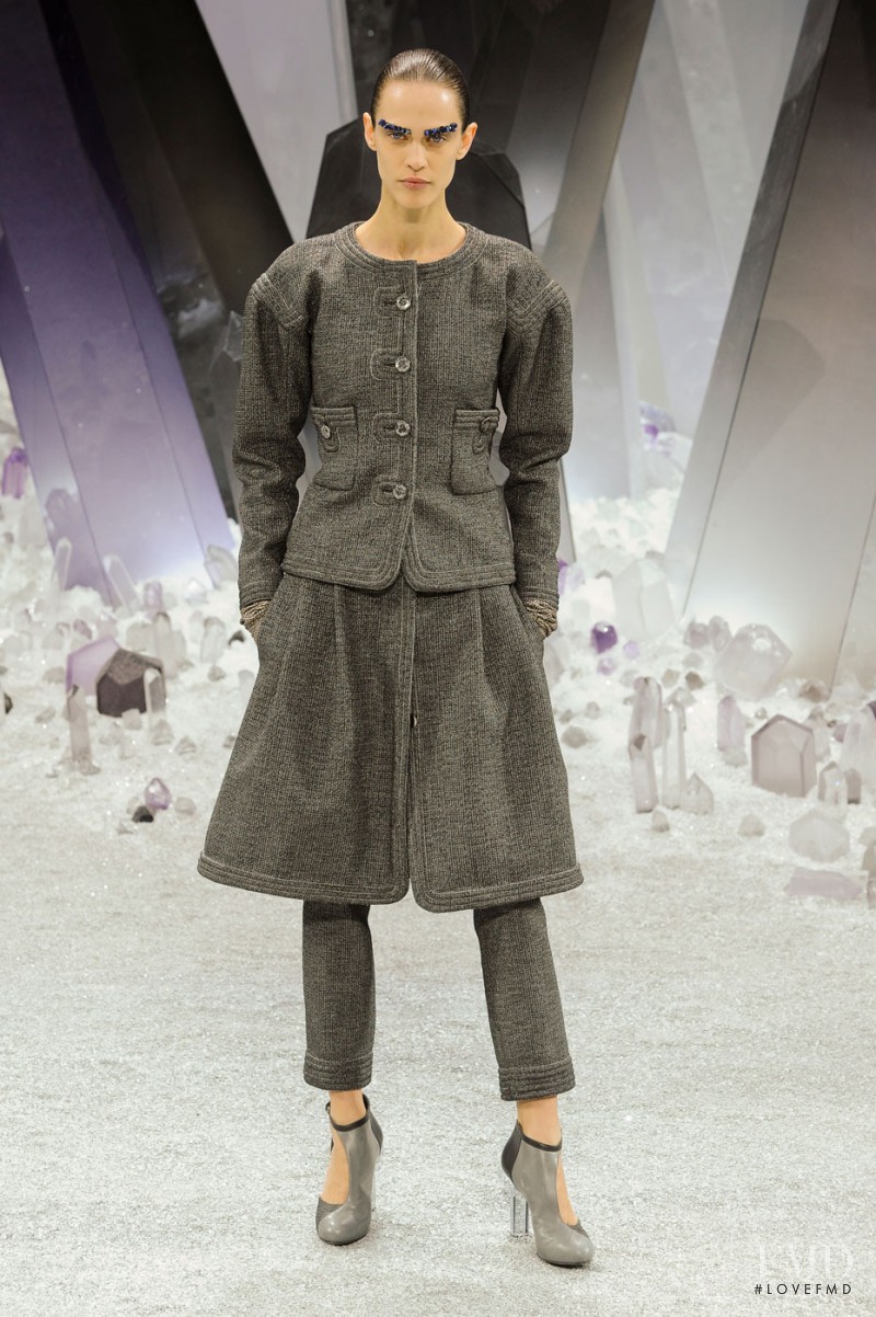 Marte Mei van Haaster featured in  the Chanel fashion show for Autumn/Winter 2012