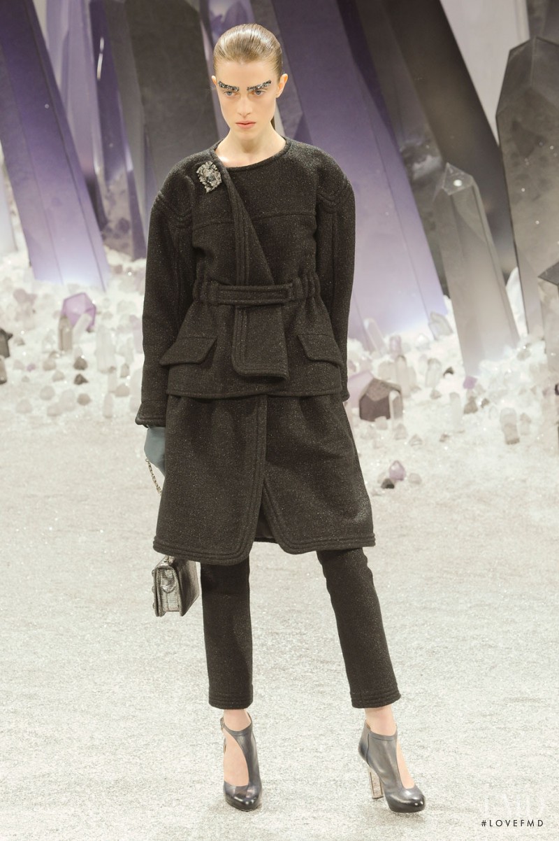 Sojourner Morrell featured in  the Chanel fashion show for Autumn/Winter 2012