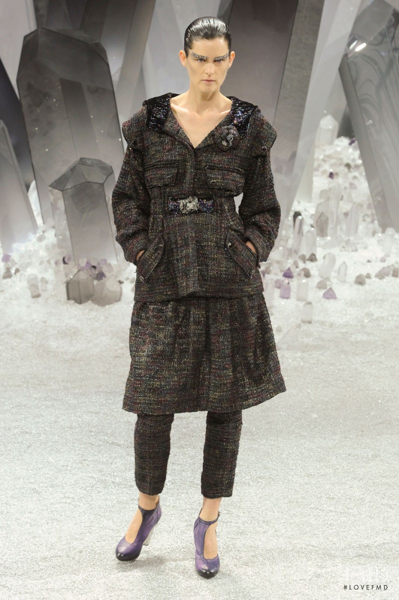 Stella Tennant featured in  the Chanel fashion show for Autumn/Winter 2012