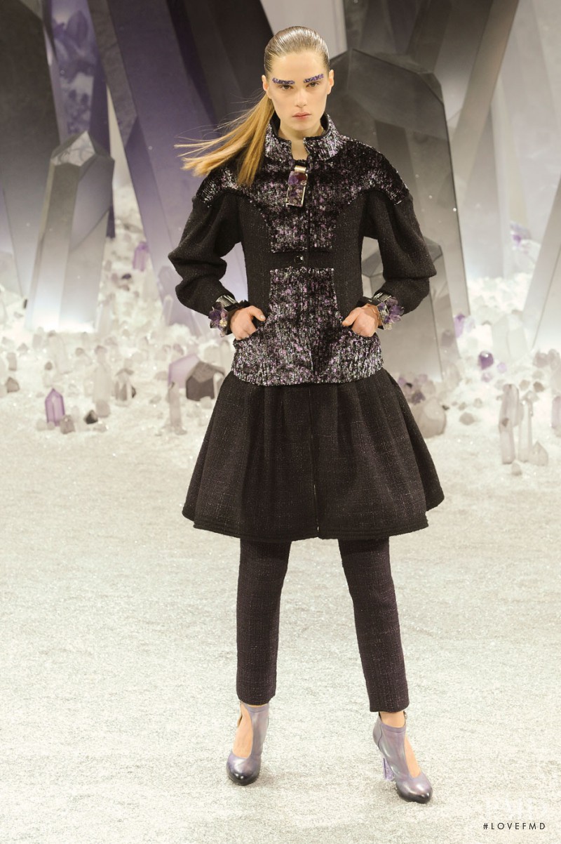 Caroline Brasch Nielsen featured in  the Chanel fashion show for Autumn/Winter 2012