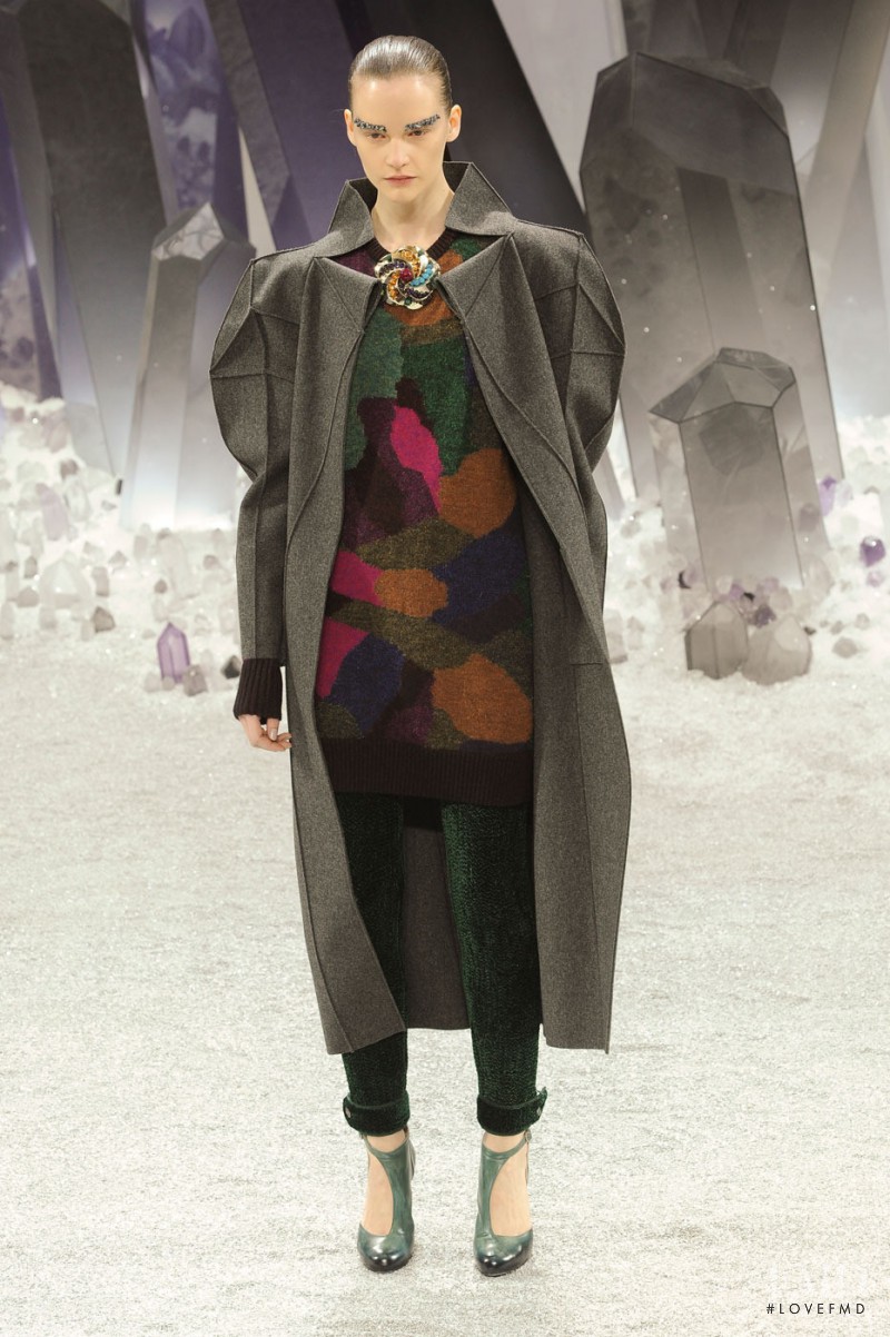 Sara Blomqvist featured in  the Chanel fashion show for Autumn/Winter 2012